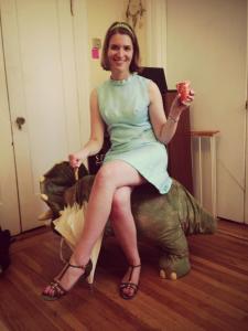 Marissa Skudlarek: you bet your sweet ass she'll make that dinosaur chair look classy. 